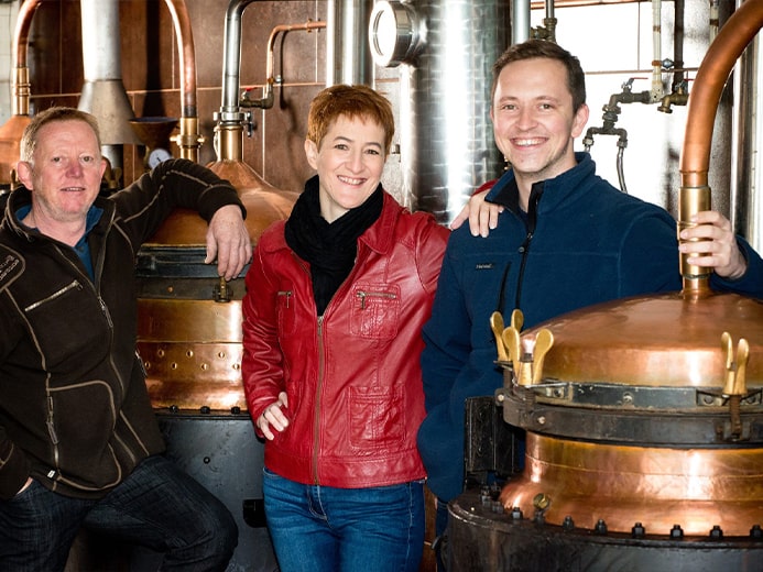 Timothée, Nathalie et Philippe Traber - Distillerie Metté